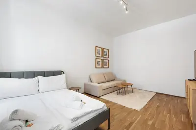 Ein Sitzbereich in der Unterkunft Design Apartments in the heart of Vienna
