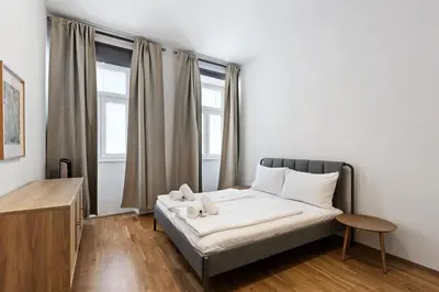Ein Bett oder Betten in einem Zimmer der Unterkunft Design Apartments in the heart of Vienna