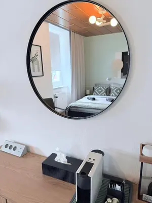 Ein Bett oder Betten in einem Zimmer der Unterkunft Modernes Doppelzimmer in Wien Donaustadt - MALA