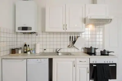 Küche/Küchenzeile in der Unterkunft Vienna City Apartment 1180 Vienna