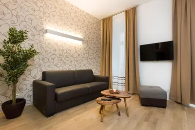 Ein Sitzbereich in der Unterkunft Vienna Stay Apartments Tabor 1020