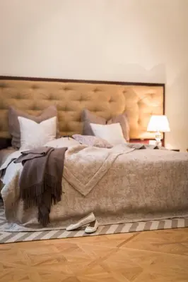 Ein Bett oder Betten in einem Zimmer der Unterkunft Residence Wollzeile