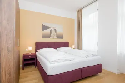 Ein Bett oder Betten in einem Zimmer der Unterkunft Vienna Stay Apartments or Rooms 1050