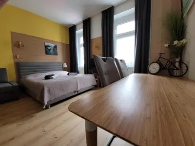 Ein Bett oder Betten in einem Zimmer der Unterkunft Leopoldauer Apartment