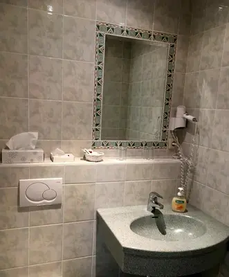 Ein Badezimmer in der Unterkunft Hotel zur Post