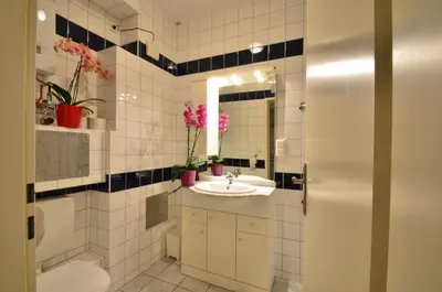 Ein Badezimmer in der Unterkunft AJO Apartments - Alte Donau Garden Flat - Self-Check-in