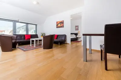 Ein Sitzbereich in der Unterkunft Heart of Vienna with Aircondition