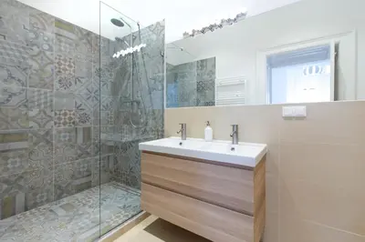 Ein Badezimmer in der Unterkunft HeyMi Apartments in City Center