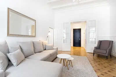 Ein Sitzbereich in der Unterkunft HeyMi Apartments in City Center