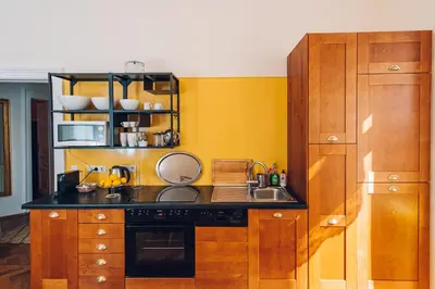 Küche/Küchenzeile in der Unterkunft Leuhusen Boutique Apartments Vienna, Wien
