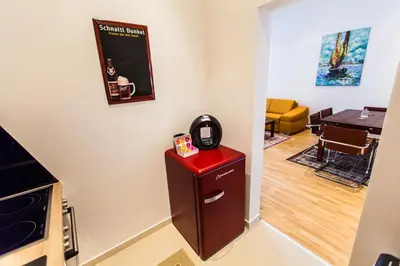 Ein Sitzbereich in der Unterkunft Vienna Market Apartments