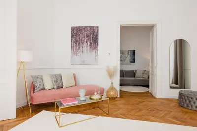 Ein Sitzbereich in der Unterkunft RAFAEL KAISER - Premium Apartments City Centre - Contactless Check-In