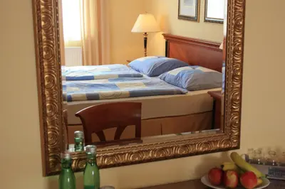 Ein Bett oder Betten in einem Zimmer der Unterkunft Hotel Zachs