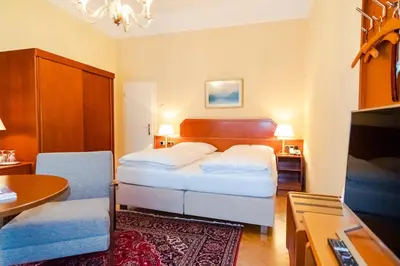 Ein Bett oder Betten in einem Zimmer der Unterkunft Pension Elfy