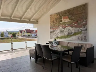 Ein Sitzbereich in der Unterkunft Apartment Fuchs-2 by Interhome