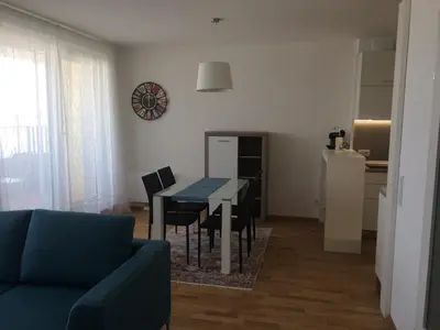 Küche/Küchenzeile in der Unterkunft Vienna Hauptbahnhof Apartments 1
