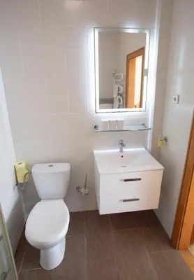 Ein Badezimmer in der Unterkunft Gästehaus Mariola