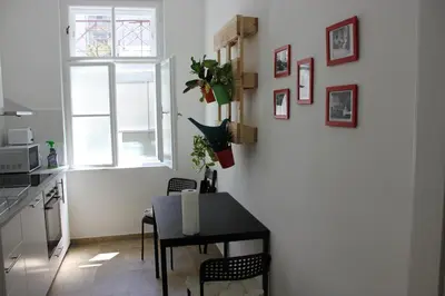 Küche/Küchenzeile in der Unterkunft 95m²-Apartment Tunnel