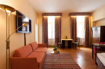 TV/Unterhaltungsangebot in der Unterkunft Mondial Appartement Hotel