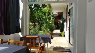 Ein Garten an der Unterkunft Ferienherbergen S & J Zeisz