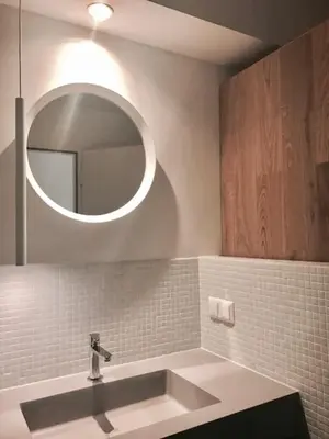Ein Badezimmer in der Unterkunft See-Apartment Weiden
