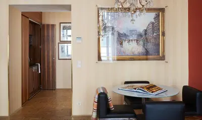 Ein Sitzbereich in der Unterkunft Living Hotel an der Oper