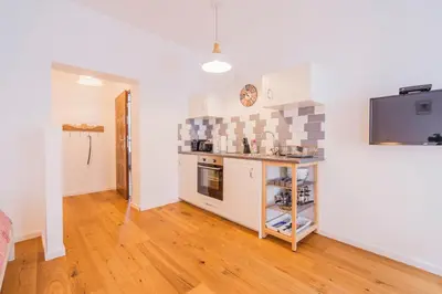 Küche/Küchenzeile in der Unterkunft La Perla Vintage-Apartments