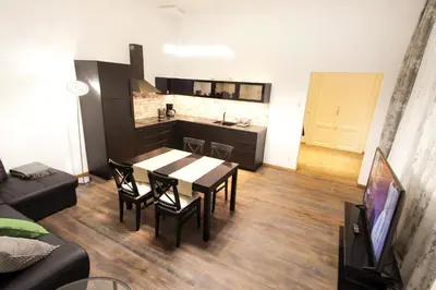 Küche/Küchenzeile in der Unterkunft Lana Appartements