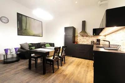 Küche/Küchenzeile in der Unterkunft Lana Appartements
