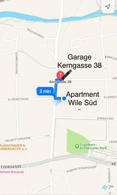 Grundriss der Unterkunft Apartments Wile Süd