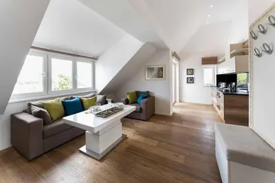 Küche/Küchenzeile in der Unterkunft Triangle Apartments