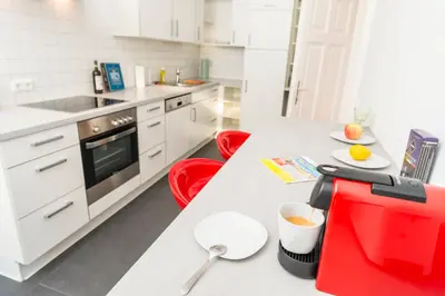 Küche/Küchenzeile in der Unterkunft Belvedere Suite