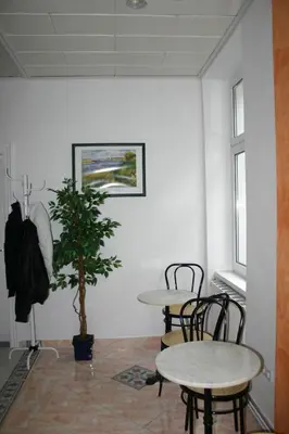 Ein Sitzbereich in der Unterkunft Apartment Gabriela
