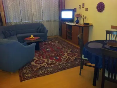 Ein Sitzbereich in der Unterkunft Apartment City-Center