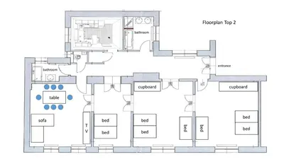 Grundriss der Unterkunft GRAND SOHO II Apartment Vienna