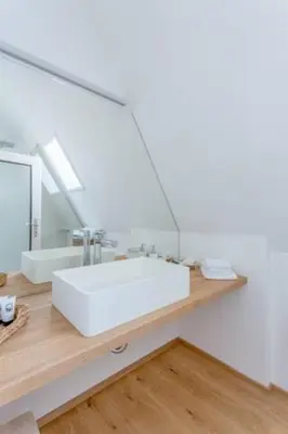 Ein Badezimmer in der Unterkunft Gästesuiten beim Schloss