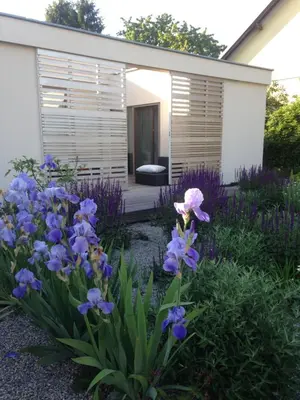 Ein Garten an der Unterkunft Bungalow Brigitte