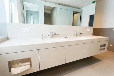 Ein Badezimmer in der Unterkunft Jugendgästehaus Brigittenau &Brigittenau Youth Palace