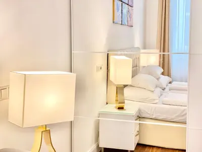 Ein Bett oder Betten in einem Zimmer der Unterkunft Steiner Residences Vienna Taborstrasse