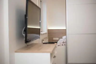 Küche/Küchenzeile in der Unterkunft Schönbrunn Design