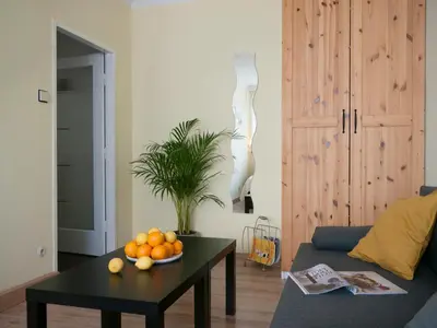 Ein Sitzbereich in der Unterkunft Spacious 2Rooms central area