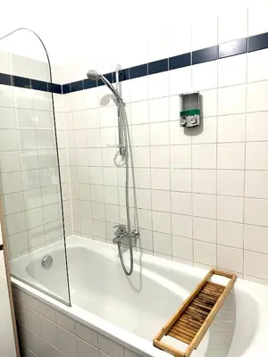 Ein Badezimmer in der Unterkunft City center Apartment