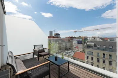 Grundriss der Unterkunft Apartment mit traumhafter Dachterrasse & Weitblick