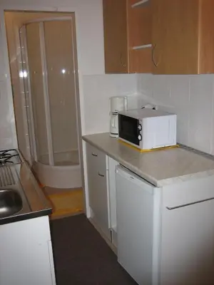 Küche/Küchenzeile in der Unterkunft Apartment Haydnpark