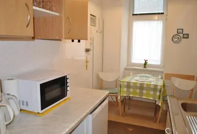Küche/Küchenzeile in der Unterkunft Apartment Haydnpark