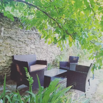 Ein Sitzbereich in der Unterkunft Appartment Lainz