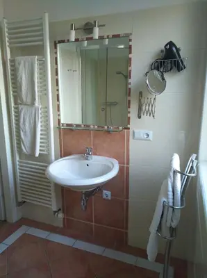 Ein Badezimmer in der Unterkunft Appartment Lainz