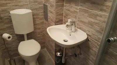 Ein Badezimmer in der Unterkunft Ferienwohnungen Stella