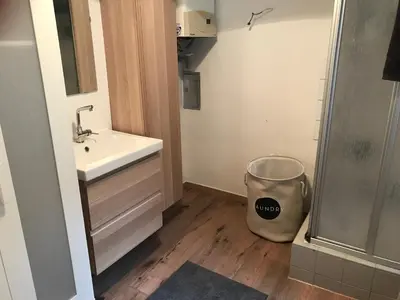 Ein Badezimmer in der Unterkunft Wiener Lebensgefühl im Herzen der Josefstadt