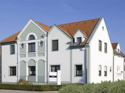 Das Gebäude in dem sich die Pension befindet